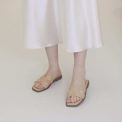 Hofeny H-Shaped Sandals in Multiple Colors, Classic, Simple and Comfortable Women'S Sandals, Slippers, Lafite Grass Countryside Style Versatile Walking Shoes Girl Footwear Summer Black Tsinelas