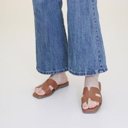 Hofeny H-Shaped Sandals in Multiple Colors, Classic, Simple and Comfortable Women'S Sandals, Slippers, Lafite Grass Countryside Style Versatile Walking Shoes Girl Footwear Summer Black Tsinelas