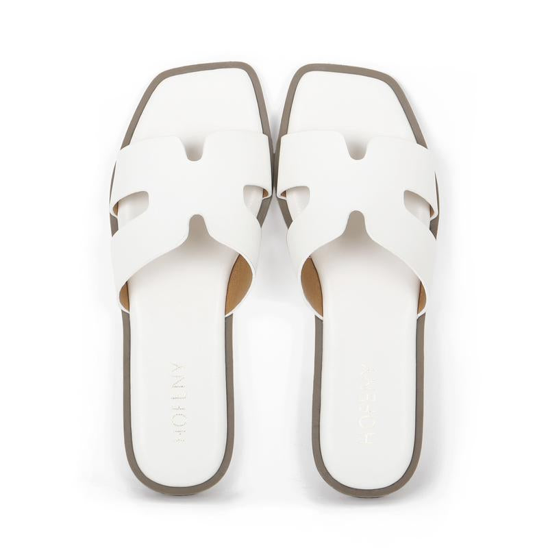 Hofeny H-Shaped Sandals in Multiple Colors, Classic, Simple and Comfortable Women'S Sandals, Slippers, Lafite Grass Countryside Style Versatile Walking Shoes Girl Footwear Summer Black Tsinelas