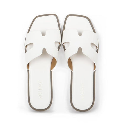 Hofeny H-Shaped Sandals in Multiple Colors, Classic, Simple and Comfortable Women'S Sandals, Slippers, Lafite Grass Countryside Style Versatile Walking Shoes Girl Footwear Summer Black Tsinelas